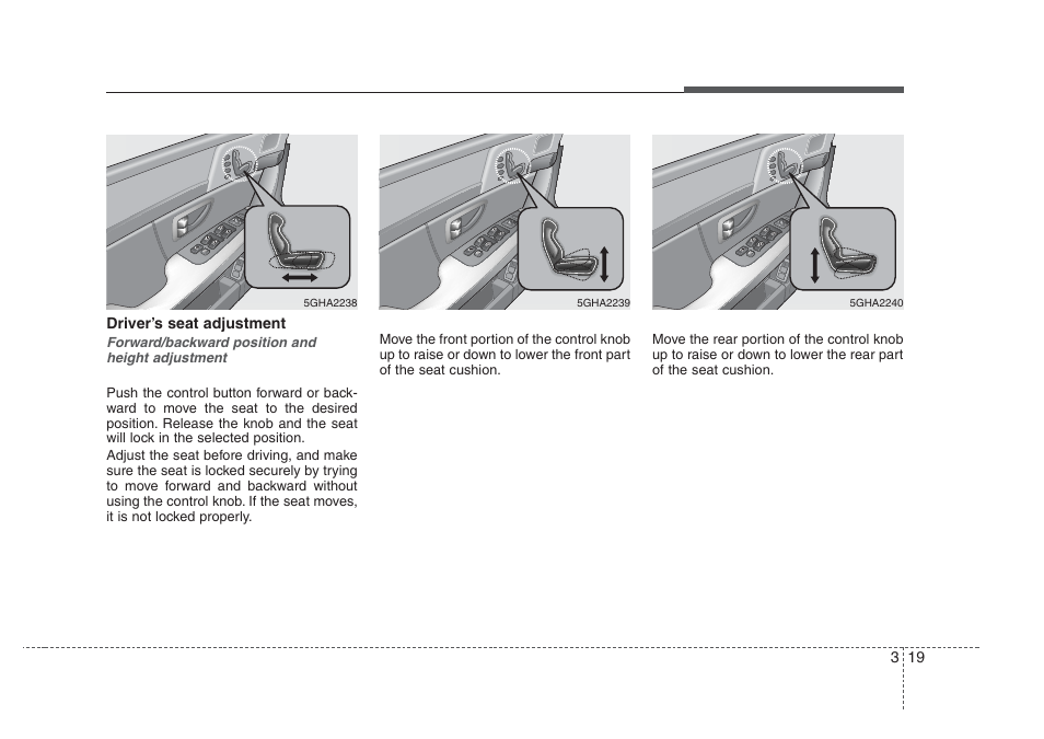 Knowing your vehicle | KIA Amanti 2008 User Manual | Page 29 / 283