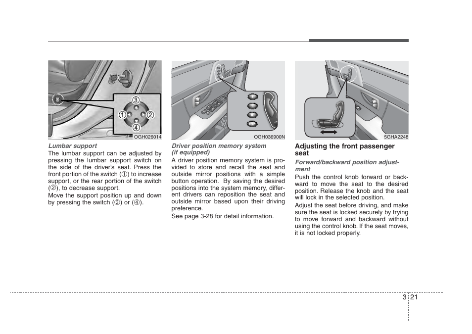 Knowing your vehicle | KIA Amanti 2008 User Manual | Page 31 / 283