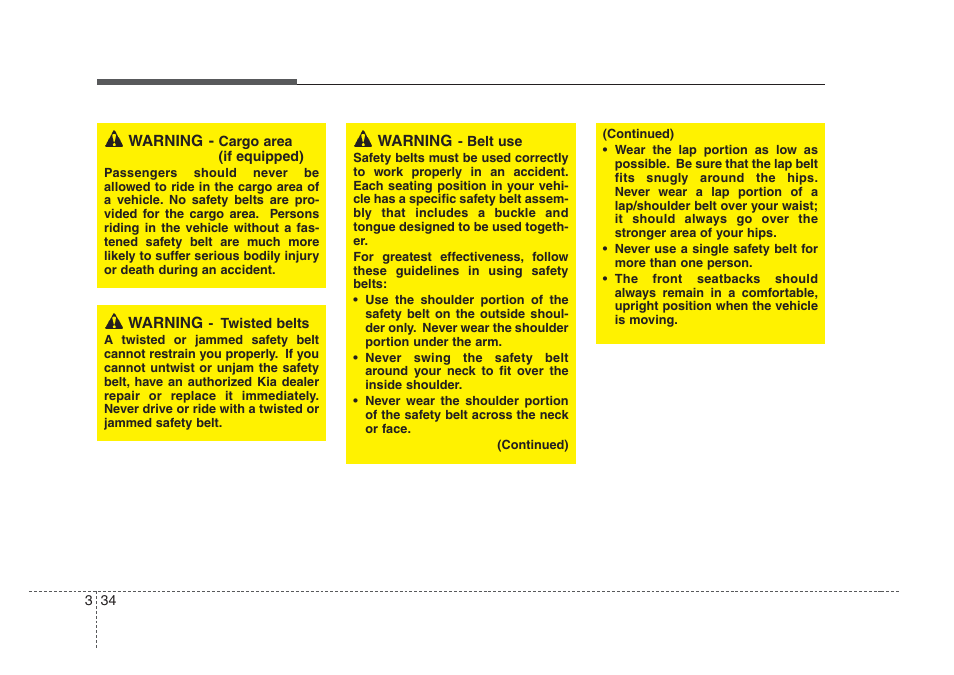 KIA Amanti 2008 User Manual | Page 44 / 283