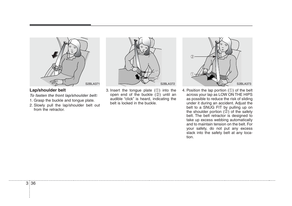 KIA Amanti 2008 User Manual | Page 46 / 283