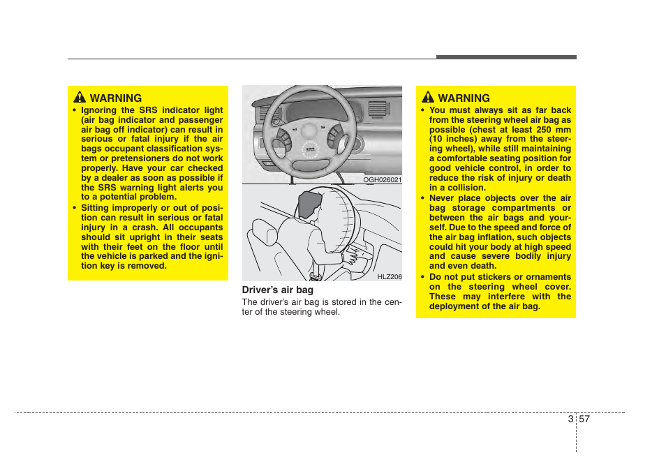 Knowing your vehicle | KIA Amanti 2008 User Manual | Page 67 / 283