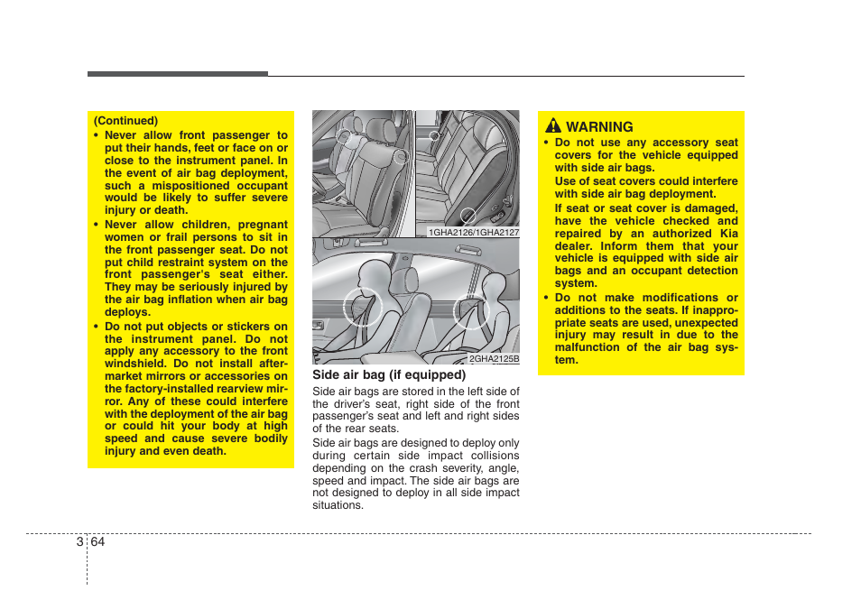 Knowing your vehicle | KIA Amanti 2008 User Manual | Page 74 / 283