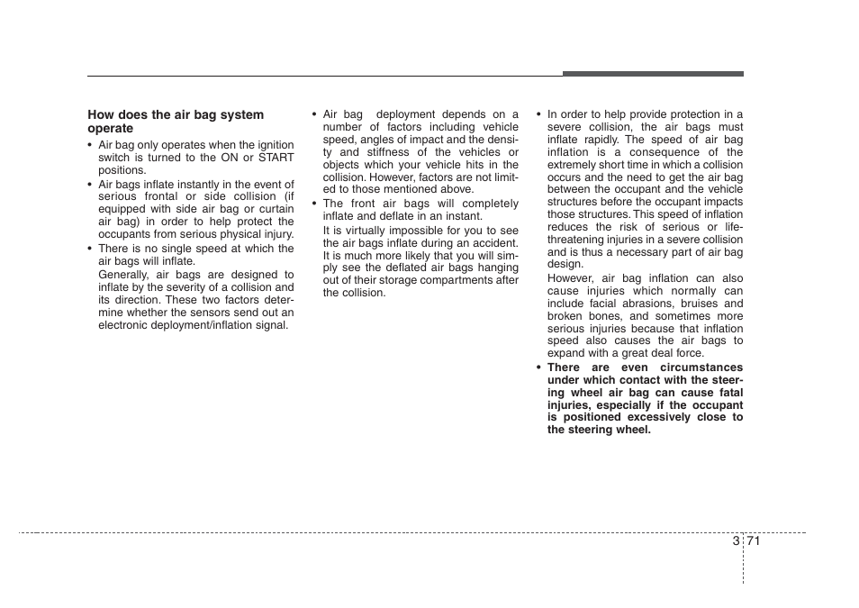 Knowing your vehicle | KIA Amanti 2008 User Manual | Page 81 / 283