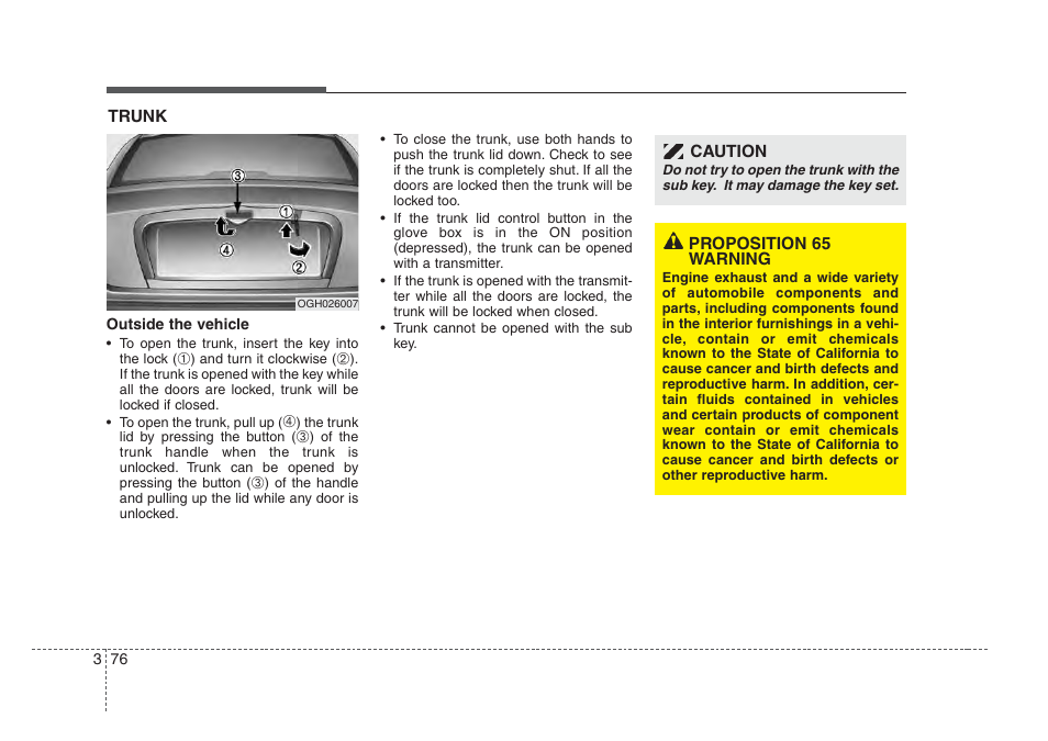 KIA Amanti 2008 User Manual | Page 86 / 283