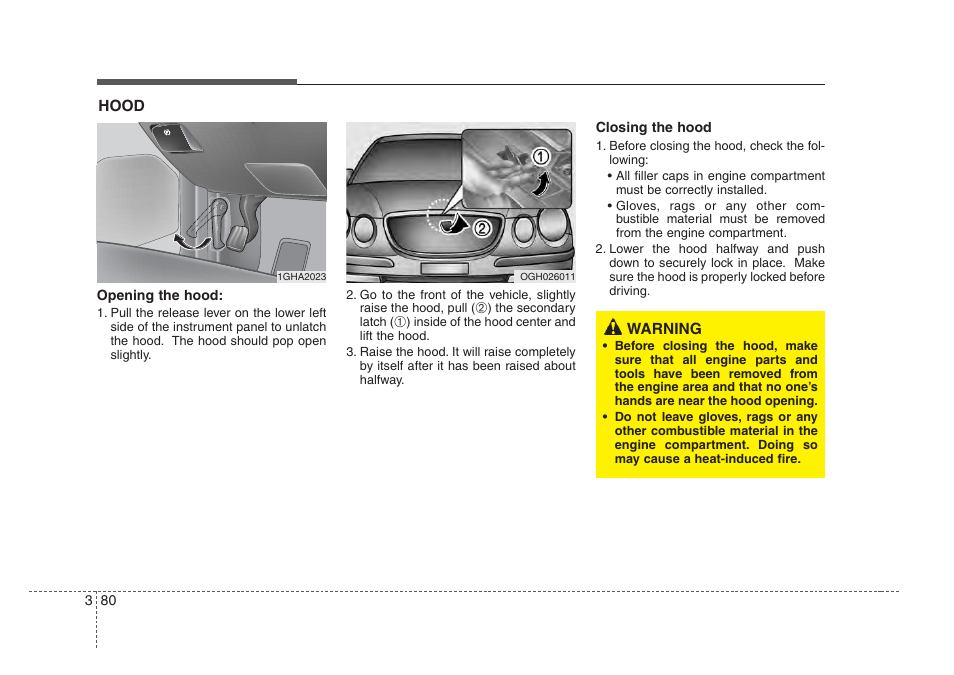 Knowing your vehicle | KIA Amanti 2008 User Manual | Page 90 / 283