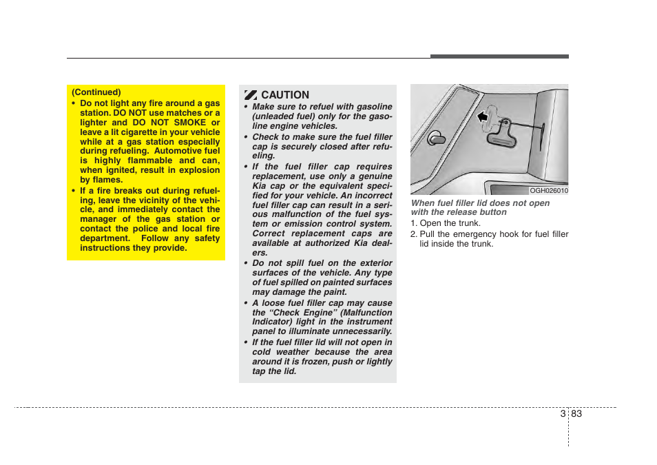 Knowing your vehicle | KIA Amanti 2008 User Manual | Page 93 / 283