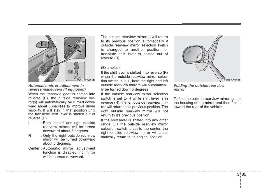 Knowing your vehicle | KIA Amanti 2008 User Manual | Page 95 / 283