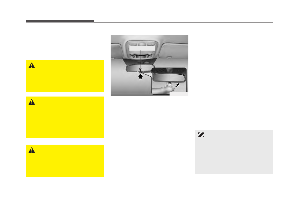 Features of your vehicle | KIA Sedona 2014 User Manual | Page 119 / 382