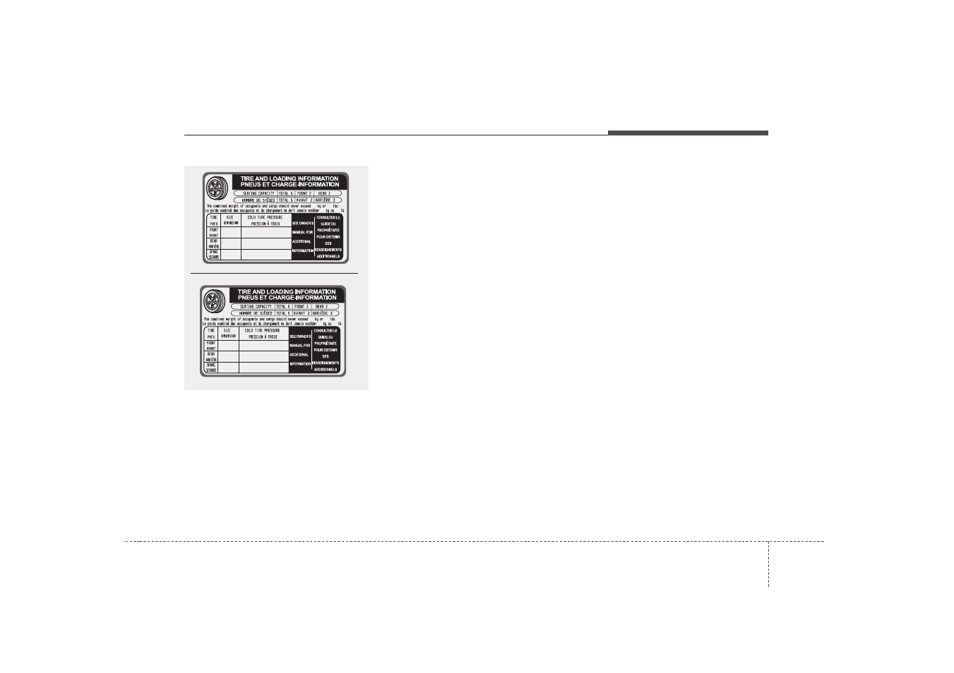 Driving tips, Steps for determining correct load limit | KIA Sorento 2007 User Manual | Page 233 / 325