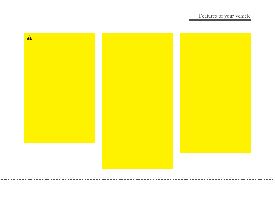 Features of your vehicle | KIA Rondo 2010 User Manual | Page 100 / 338