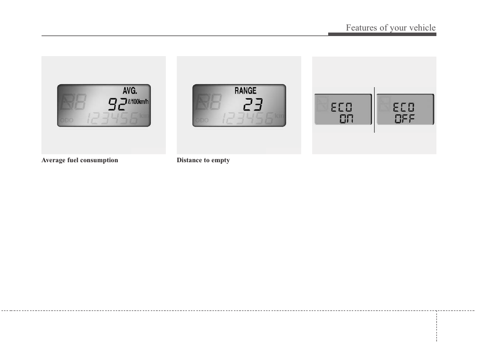 Features of your vehicle | KIA Rondo 2010 User Manual | Page 118 / 338