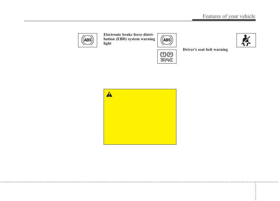 Features of your vehicle | KIA Rondo 2010 User Manual | Page 120 / 338