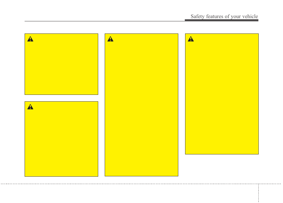 Safety features of your vehicle | KIA Rondo 2010 User Manual | Page 16 / 338