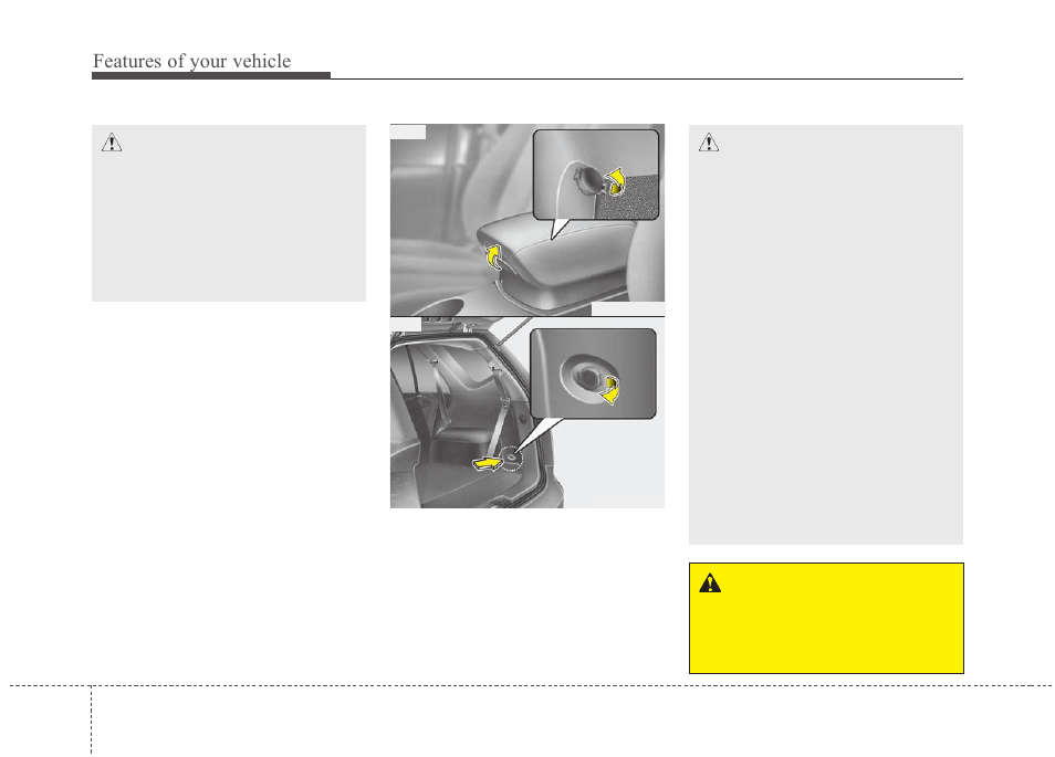 Features of your vehicle | KIA Rondo 2010 User Manual | Page 165 / 338