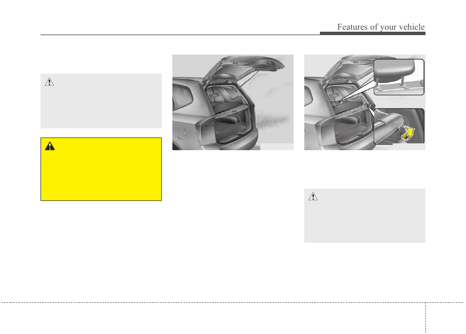 Features of your vehicle | KIA Rondo 2010 User Manual | Page 168 / 338