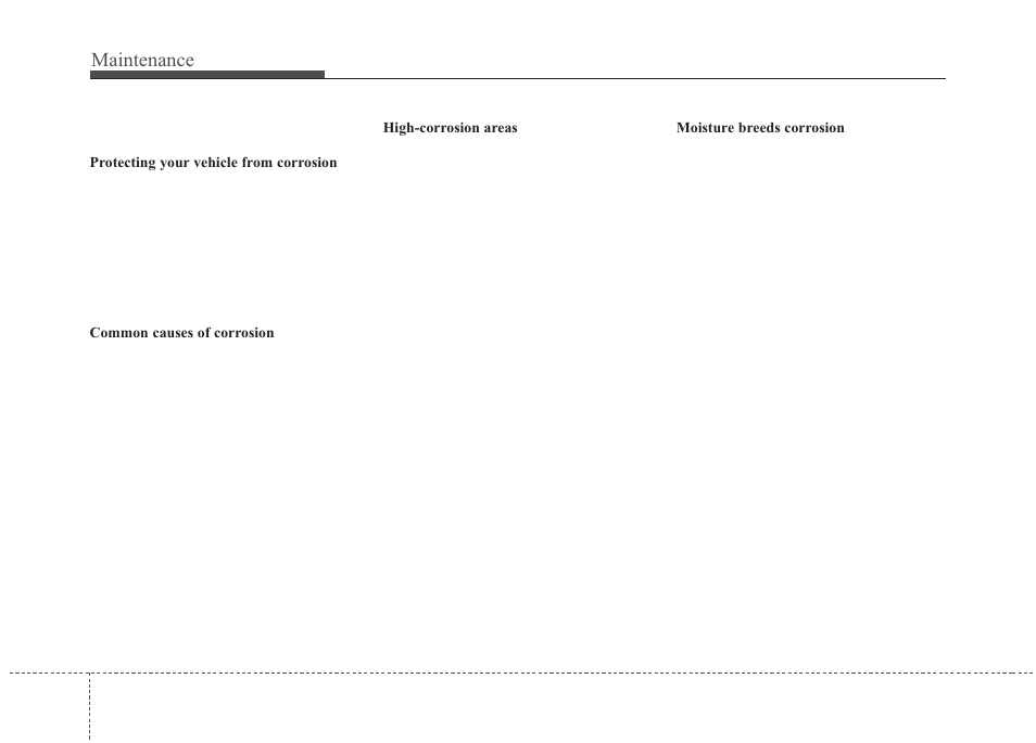 Maintenance | KIA Rondo 2010 User Manual | Page 322 / 338