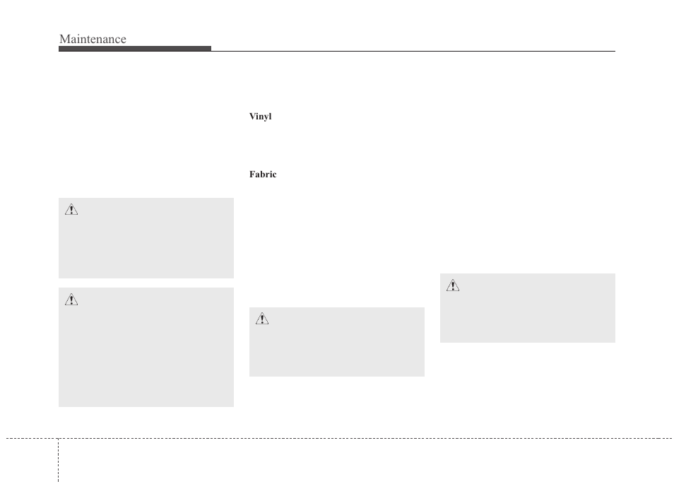 Maintenance | KIA Rondo 2010 User Manual | Page 324 / 338