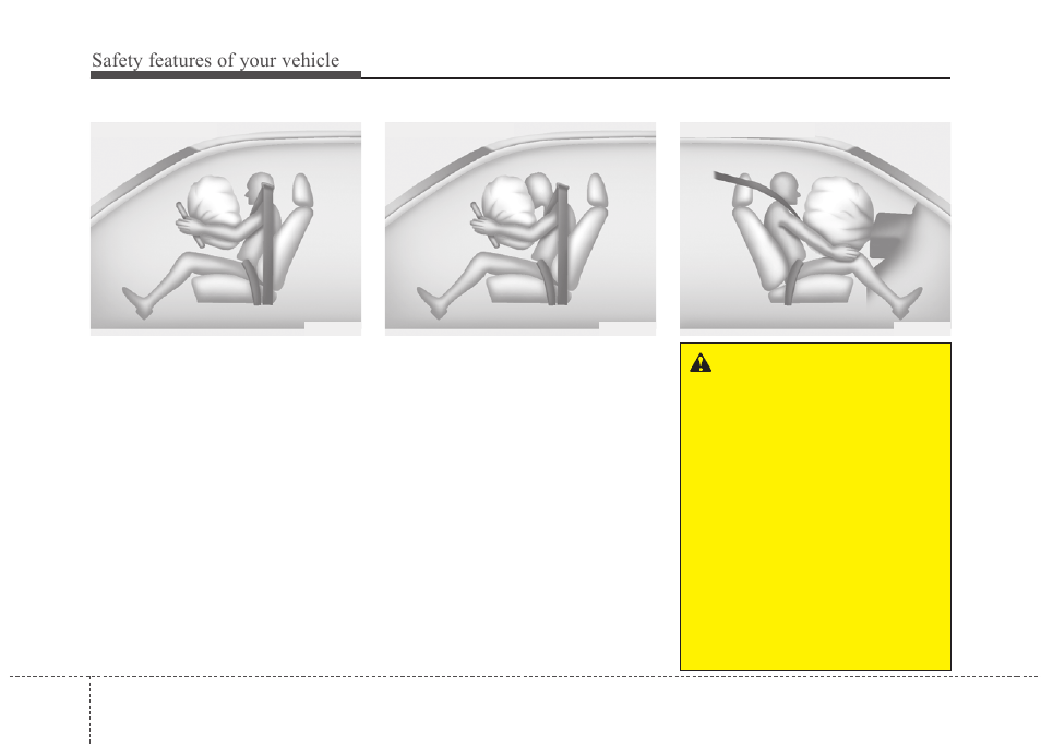 Safety features of your vehicle | KIA Rondo 2010 User Manual | Page 55 / 338