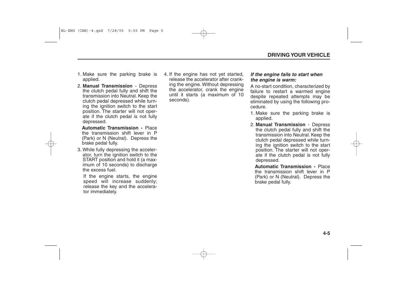 KIA Sorento 2006 User Manual | Page 103 / 312