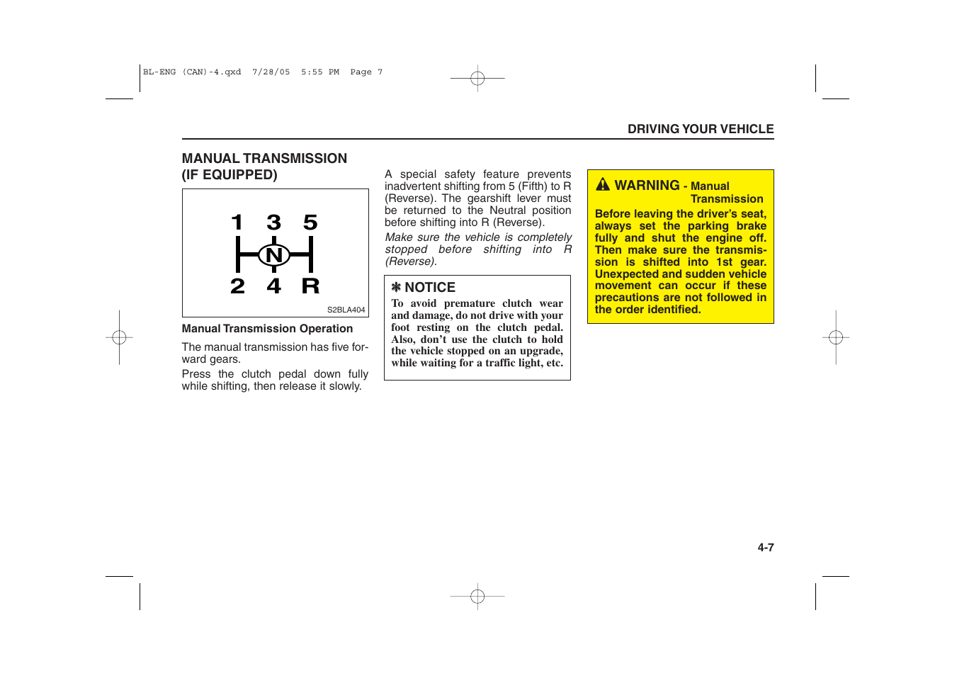 KIA Sorento 2006 User Manual | Page 105 / 312