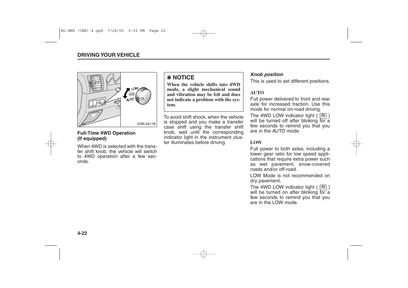 Notice | KIA Sorento 2006 User Manual | Page 120 / 312