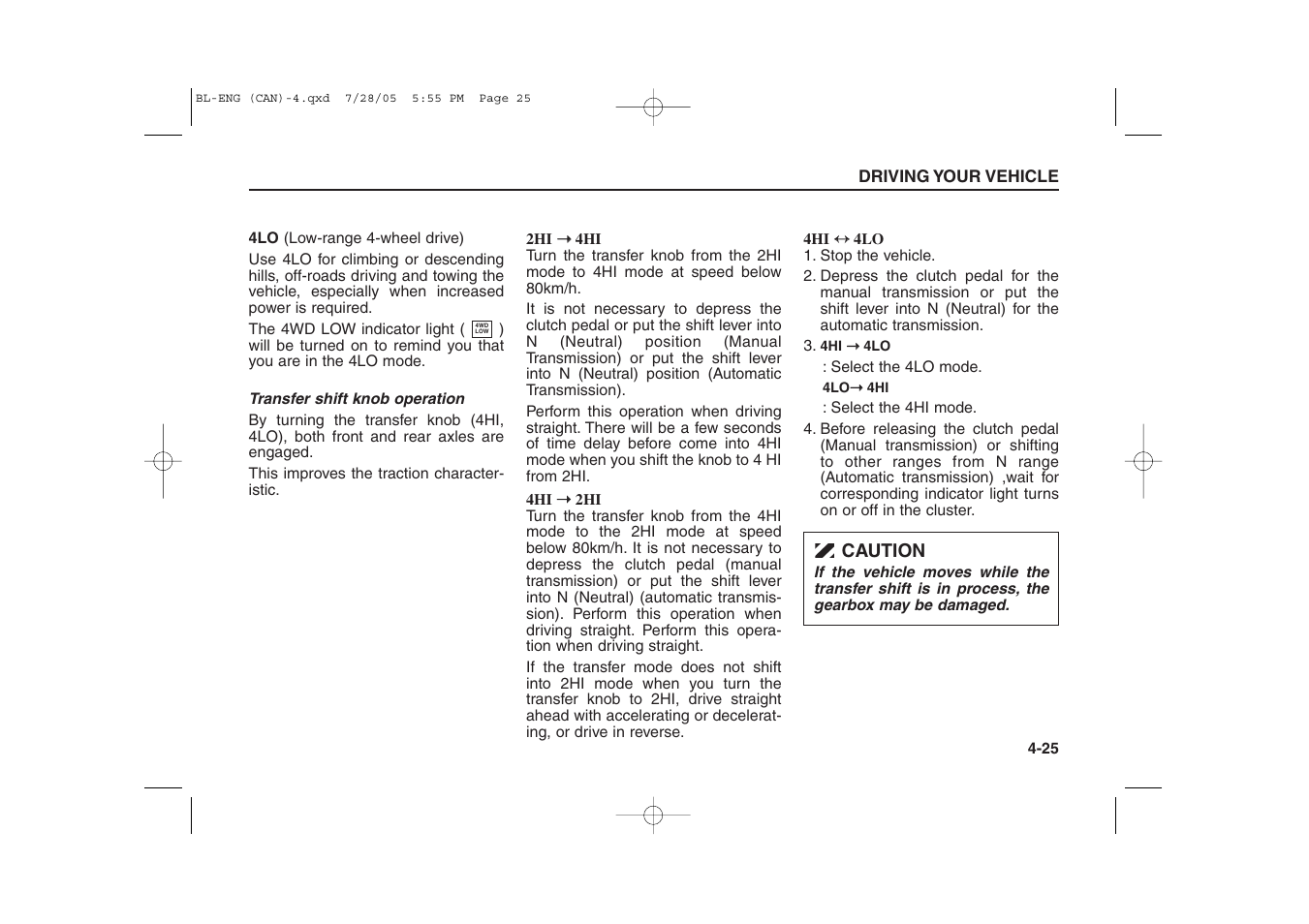 KIA Sorento 2006 User Manual | Page 123 / 312