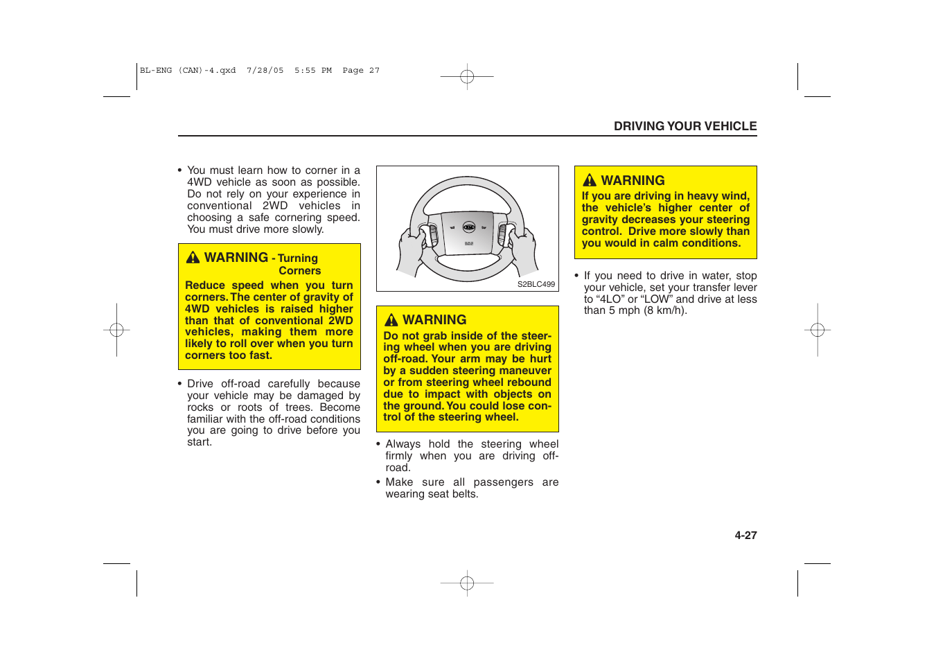 KIA Sorento 2006 User Manual | Page 125 / 312