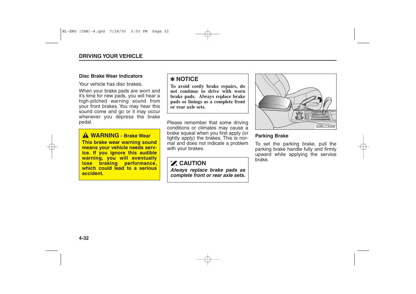 KIA Sorento 2006 User Manual | Page 130 / 312