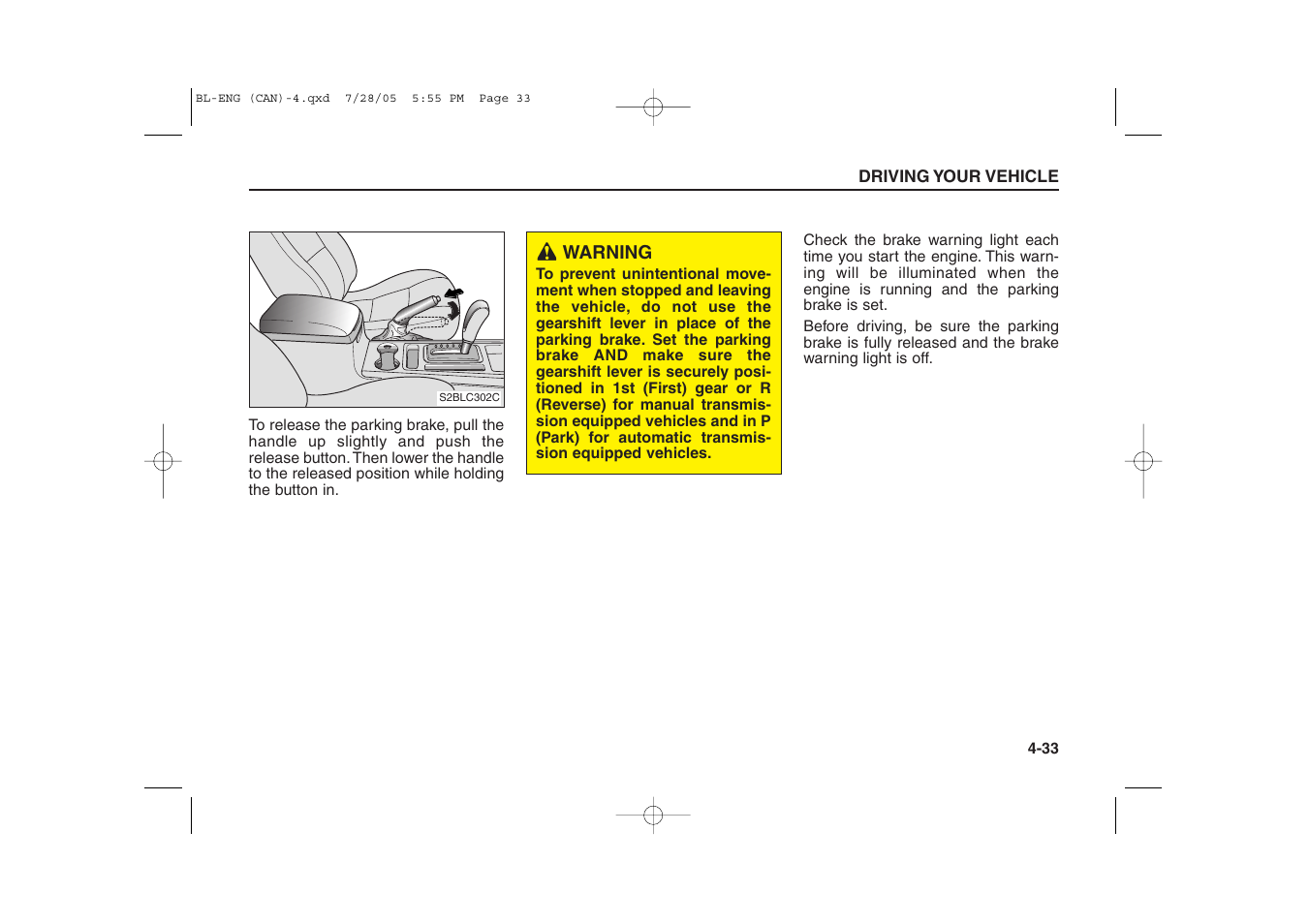 KIA Sorento 2006 User Manual | Page 131 / 312