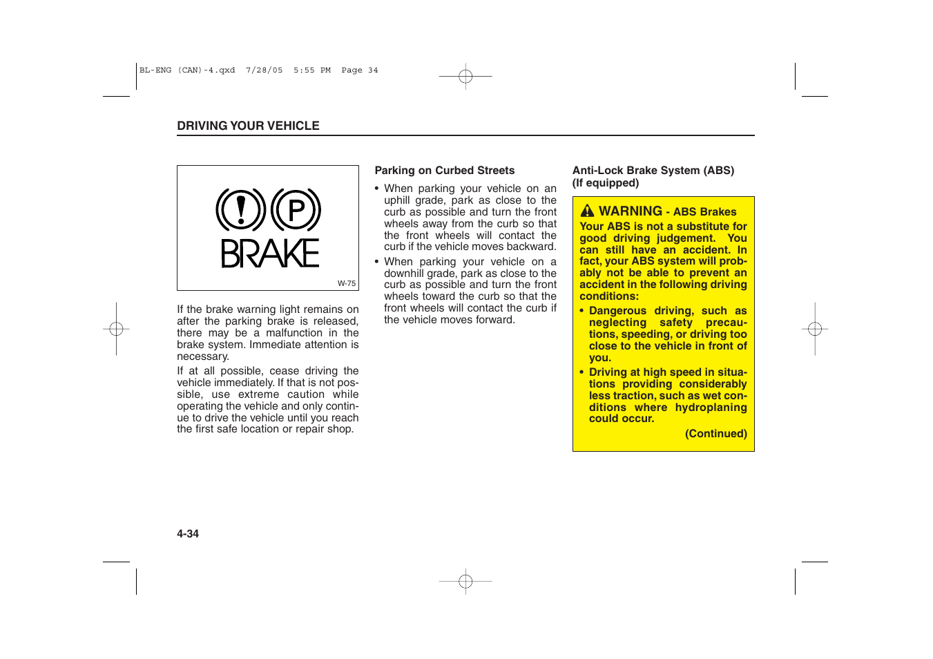 KIA Sorento 2006 User Manual | Page 132 / 312