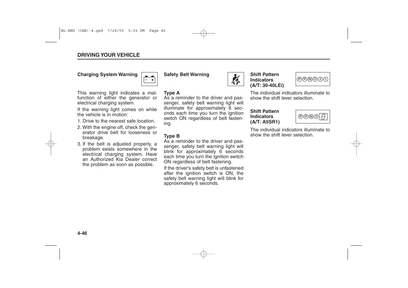 KIA Sorento 2006 User Manual | Page 144 / 312