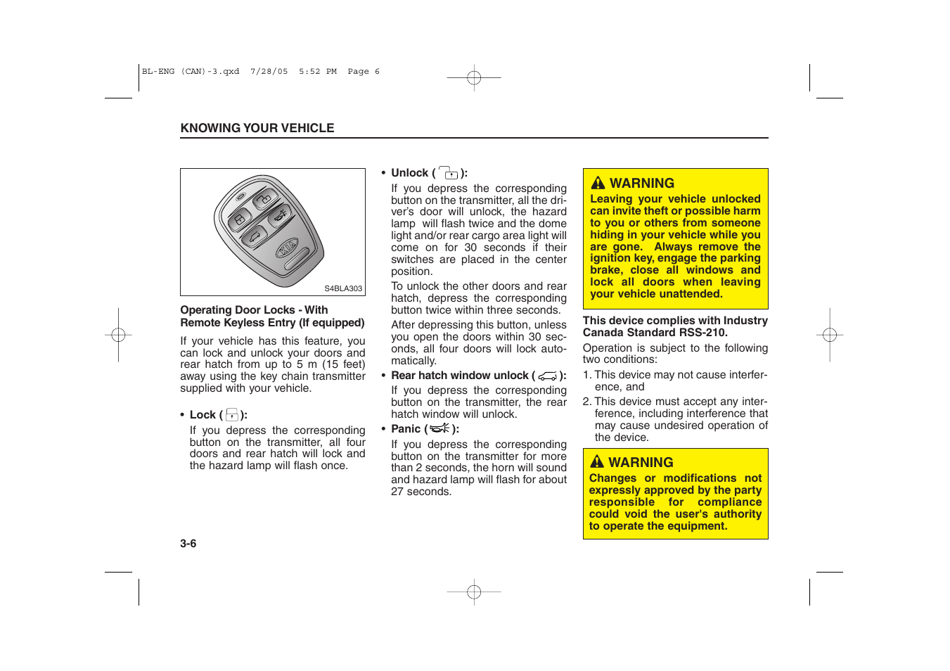 KIA Sorento 2006 User Manual | Page 15 / 312