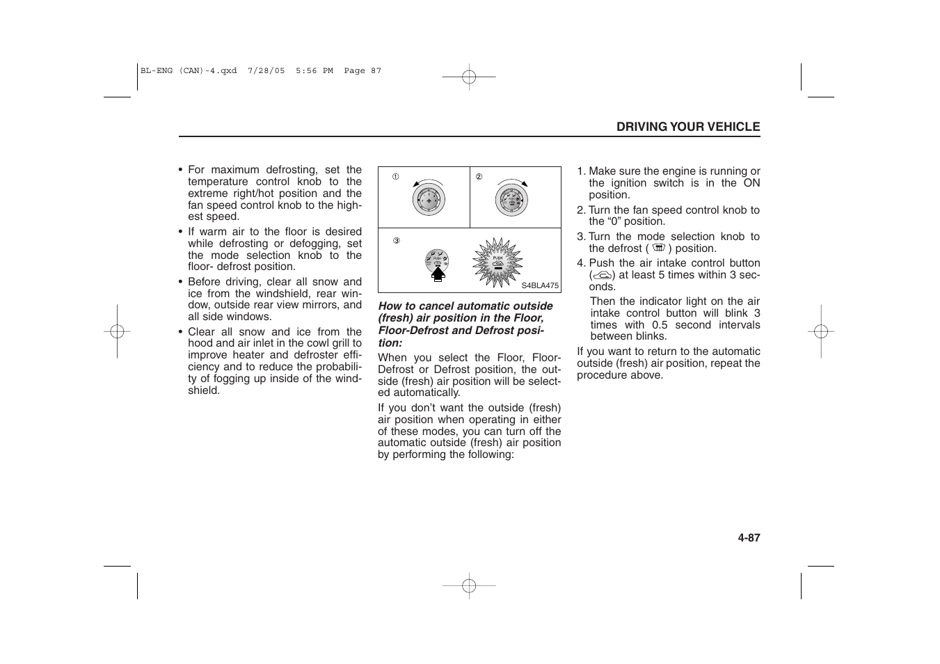 Max a/c | KIA Sorento 2006 User Manual | Page 185 / 312