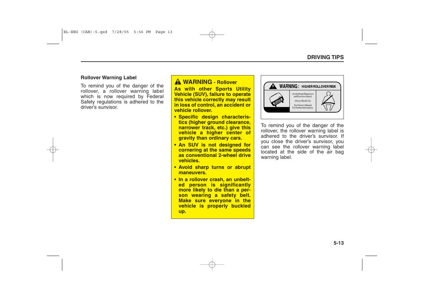 KIA Sorento 2006 User Manual | Page 200 / 312