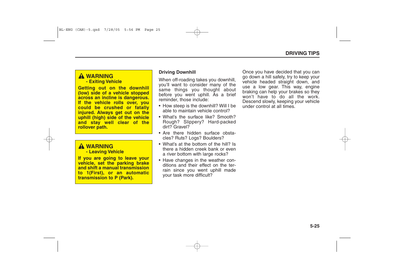 KIA Sorento 2006 User Manual | Page 212 / 312