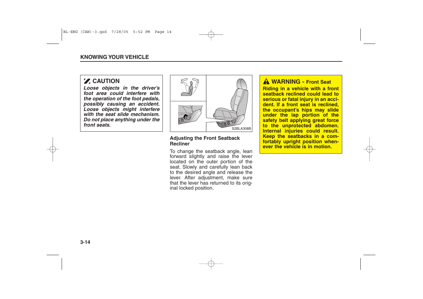 KIA Sorento 2006 User Manual | Page 23 / 312