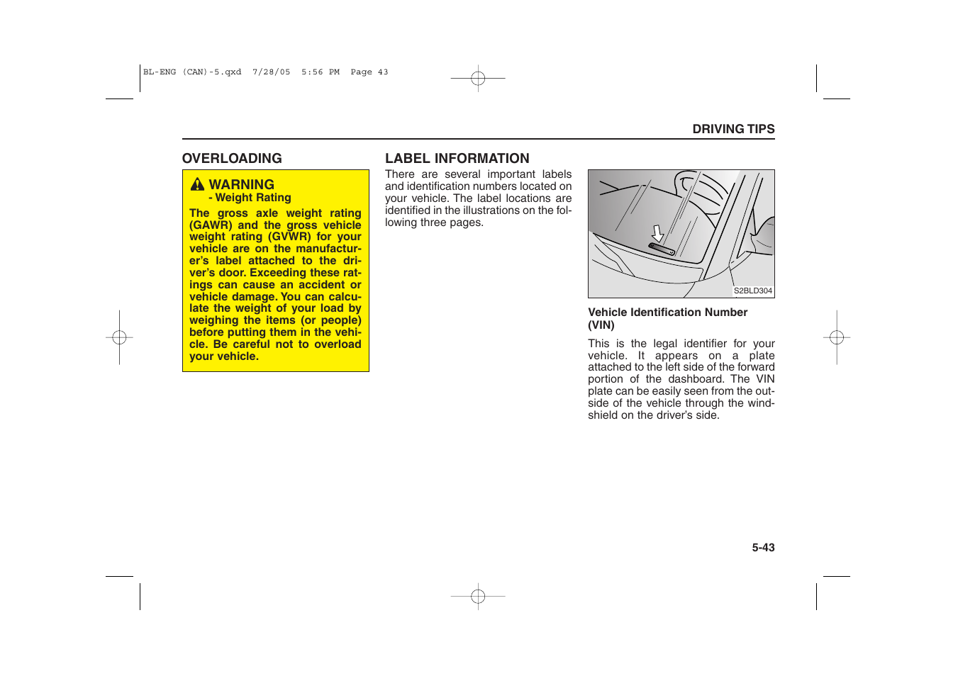 KIA Sorento 2006 User Manual | Page 230 / 312