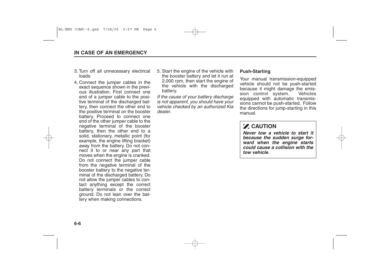 KIA Sorento 2006 User Manual | Page 238 / 312