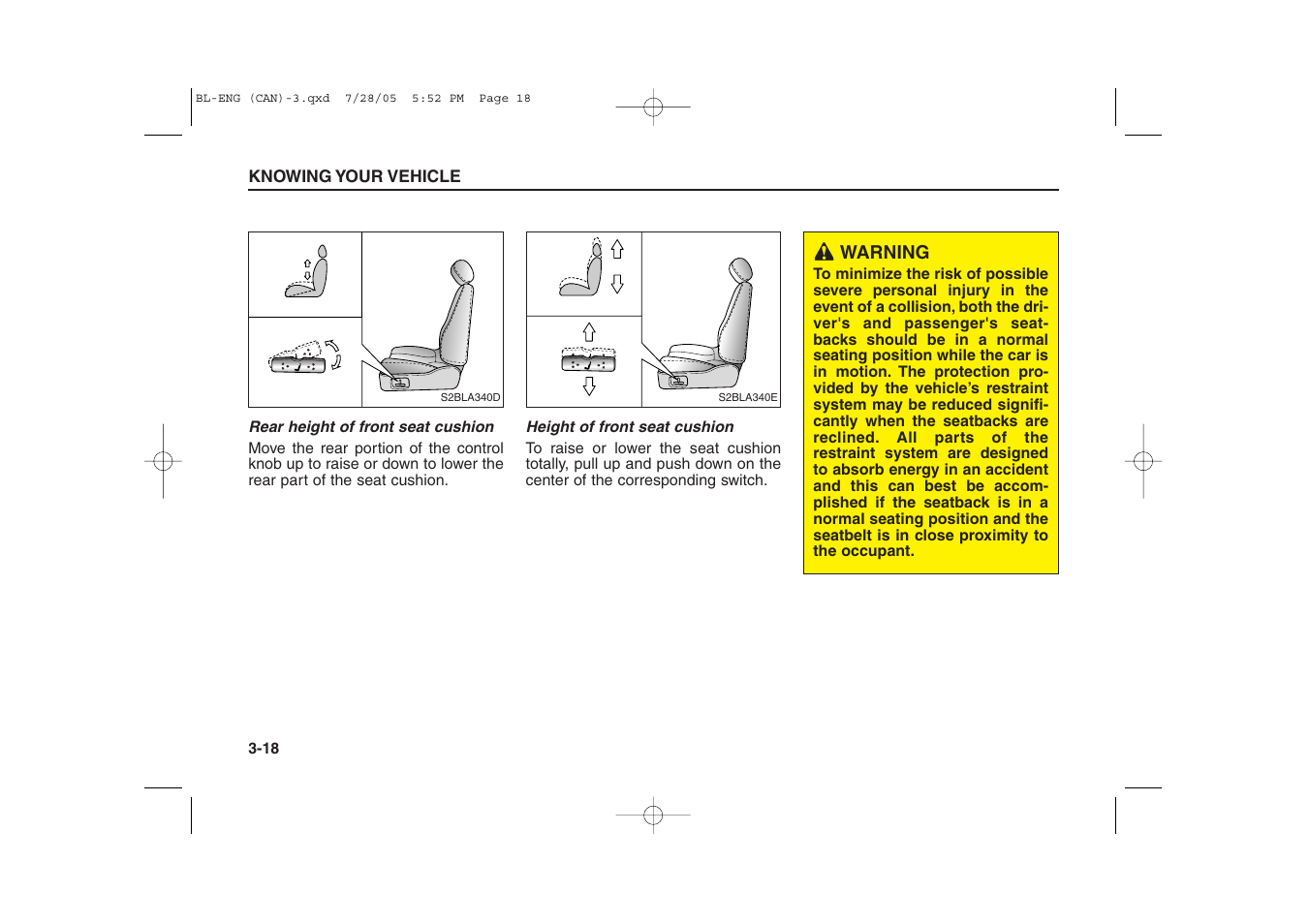 KIA Sorento 2006 User Manual | Page 27 / 312