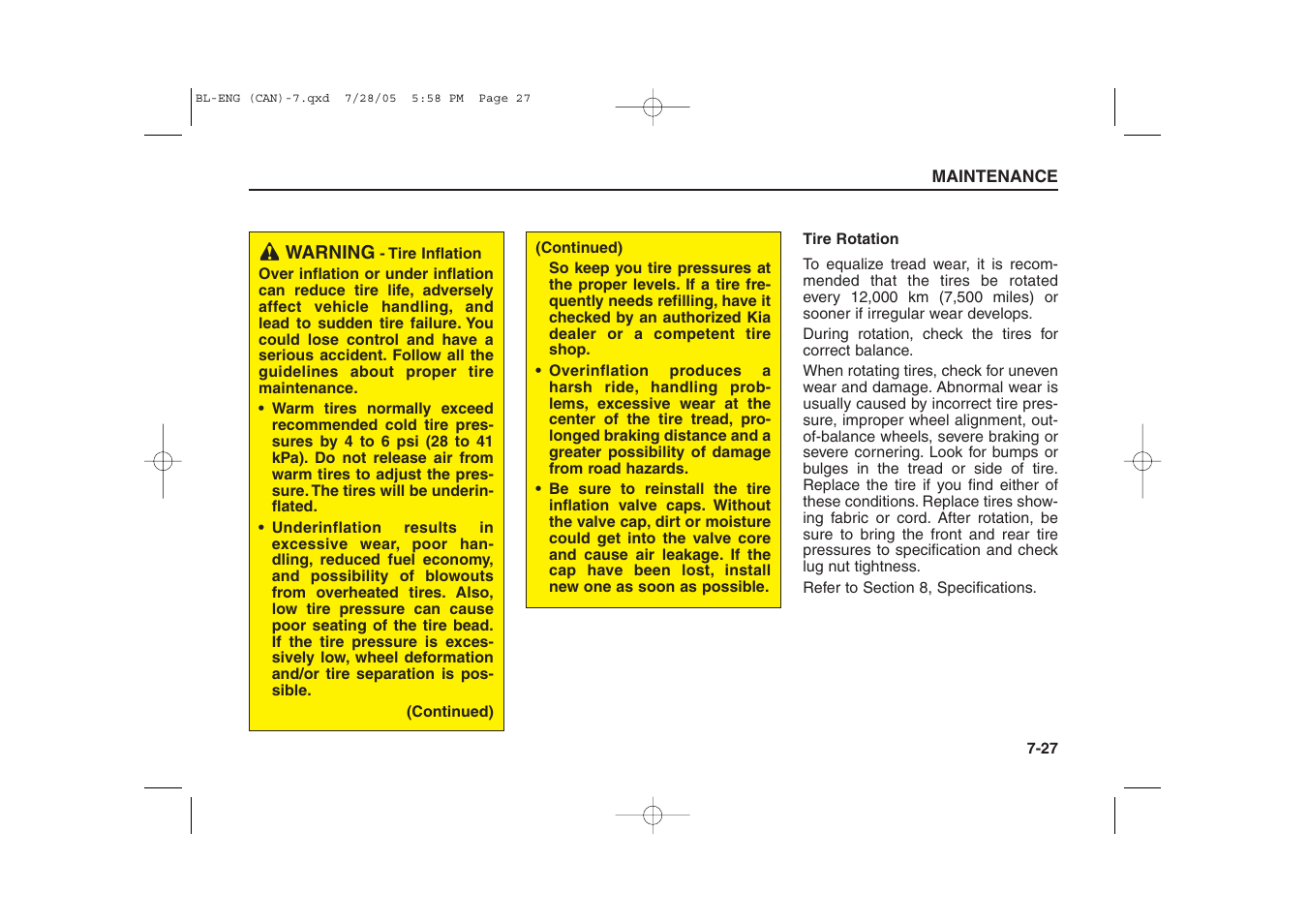 KIA Sorento 2006 User Manual | Page 284 / 312