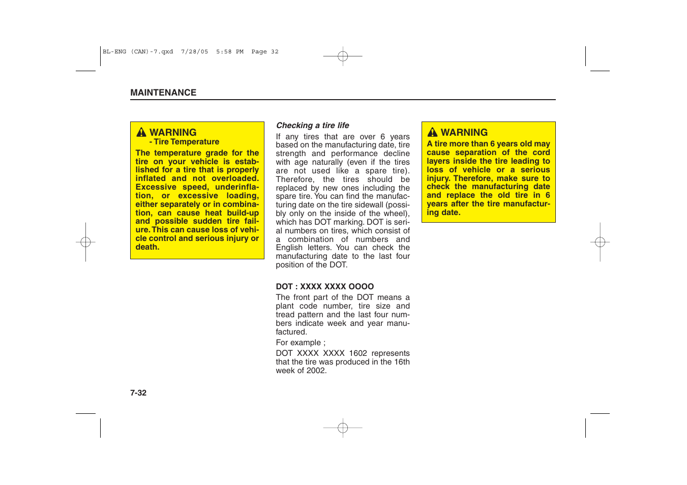 KIA Sorento 2006 User Manual | Page 289 / 312