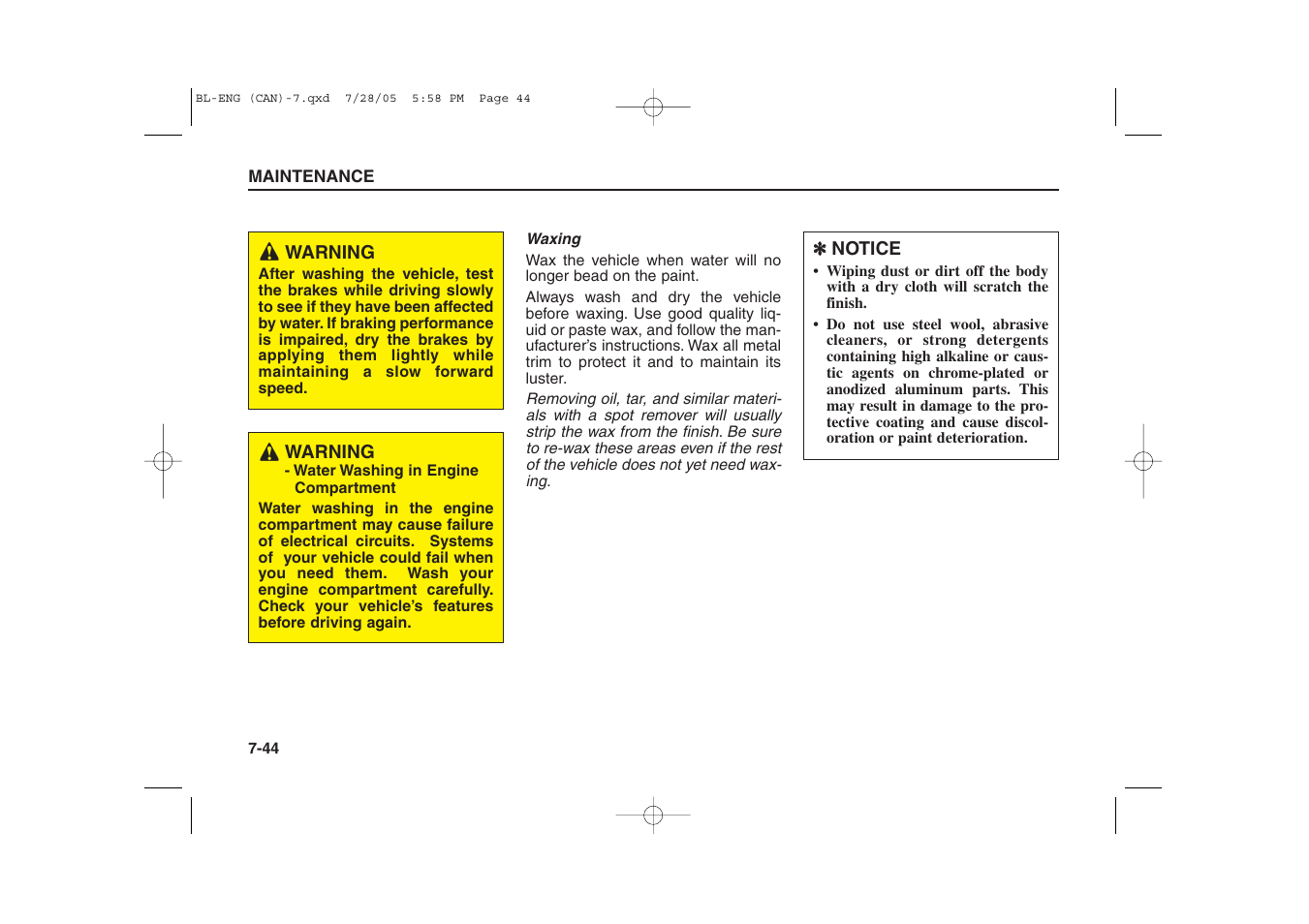 KIA Sorento 2006 User Manual | Page 301 / 312