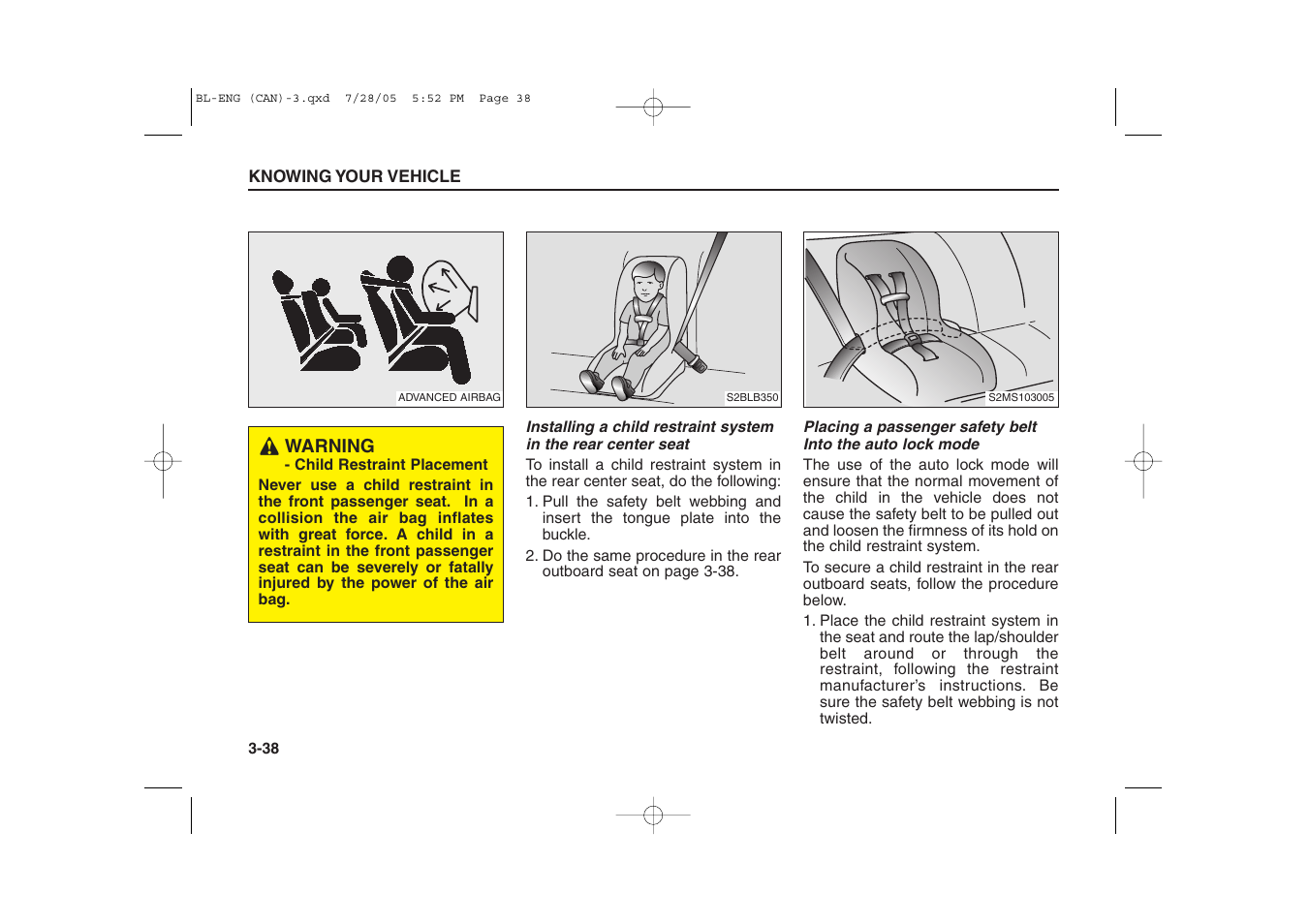 KIA Sorento 2006 User Manual | Page 47 / 312