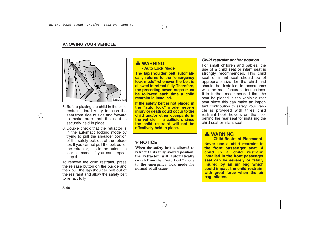 KIA Sorento 2006 User Manual | Page 49 / 312