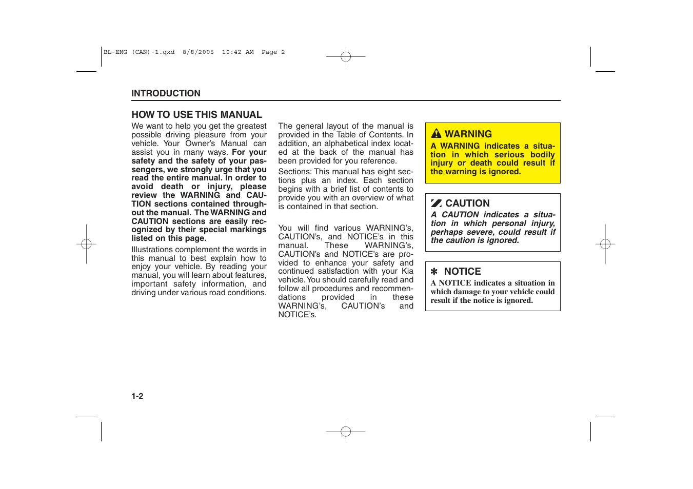 KIA Sorento 2006 User Manual | Page 5 / 312