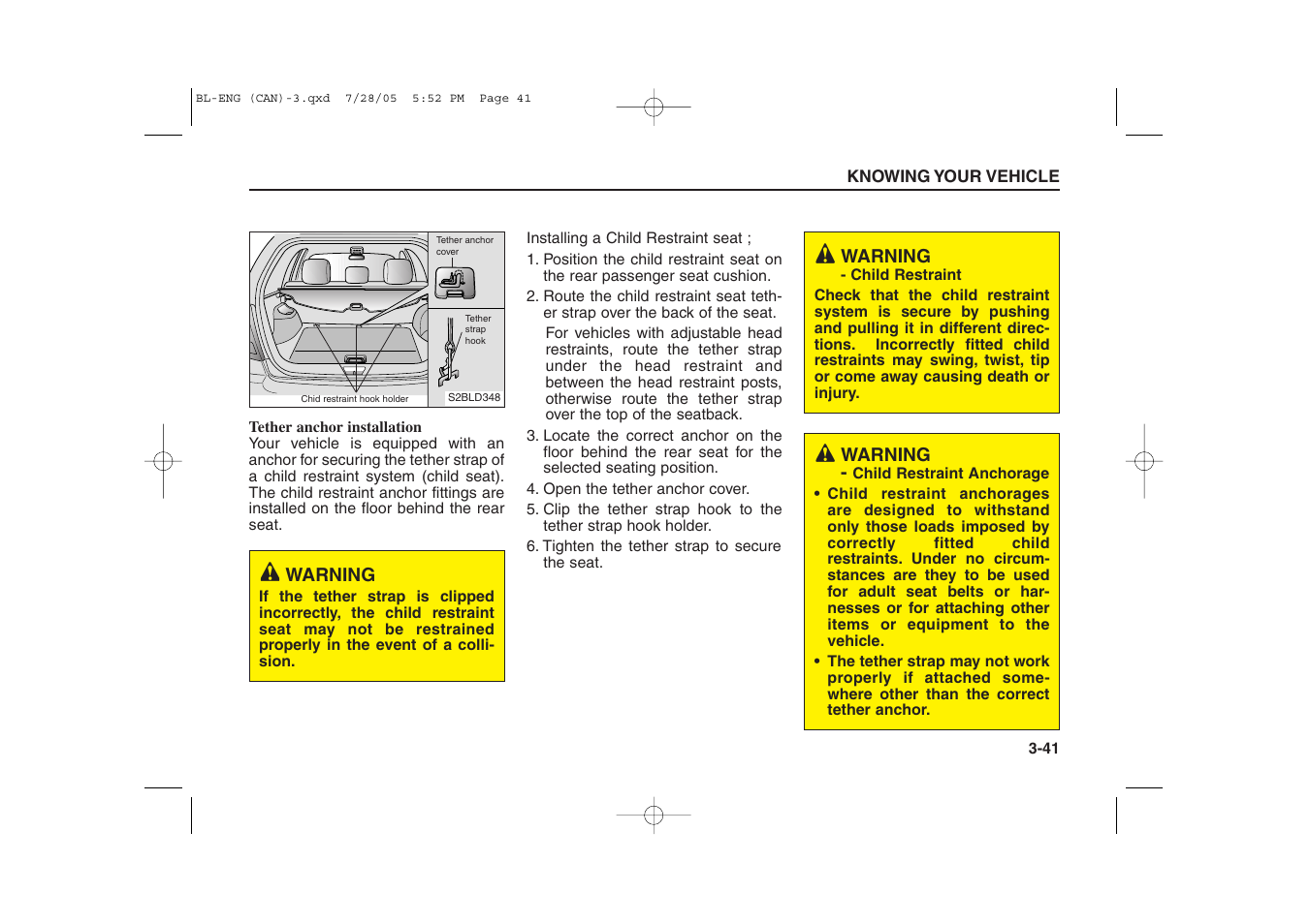 KIA Sorento 2006 User Manual | Page 50 / 312