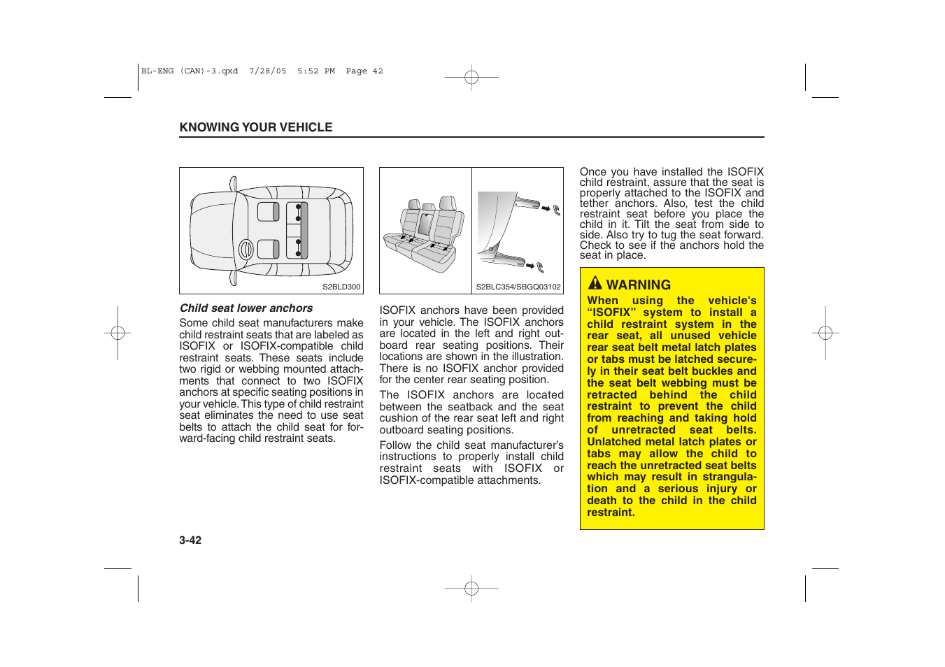 KIA Sorento 2006 User Manual | Page 51 / 312