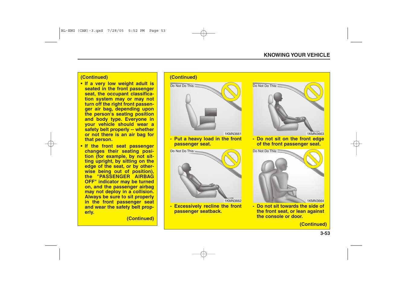 KIA Sorento 2006 User Manual | Page 62 / 312