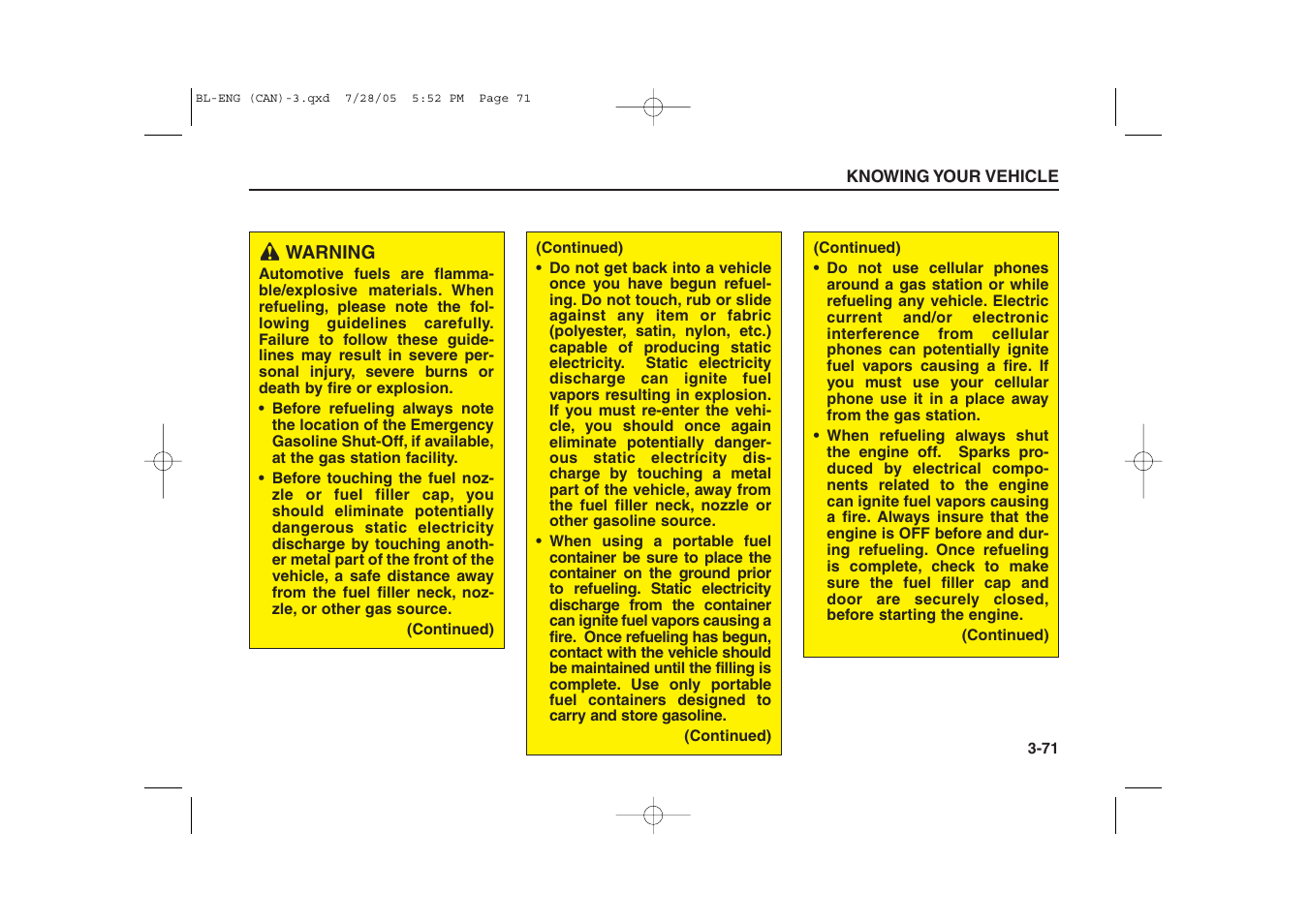 KIA Sorento 2006 User Manual | Page 80 / 312