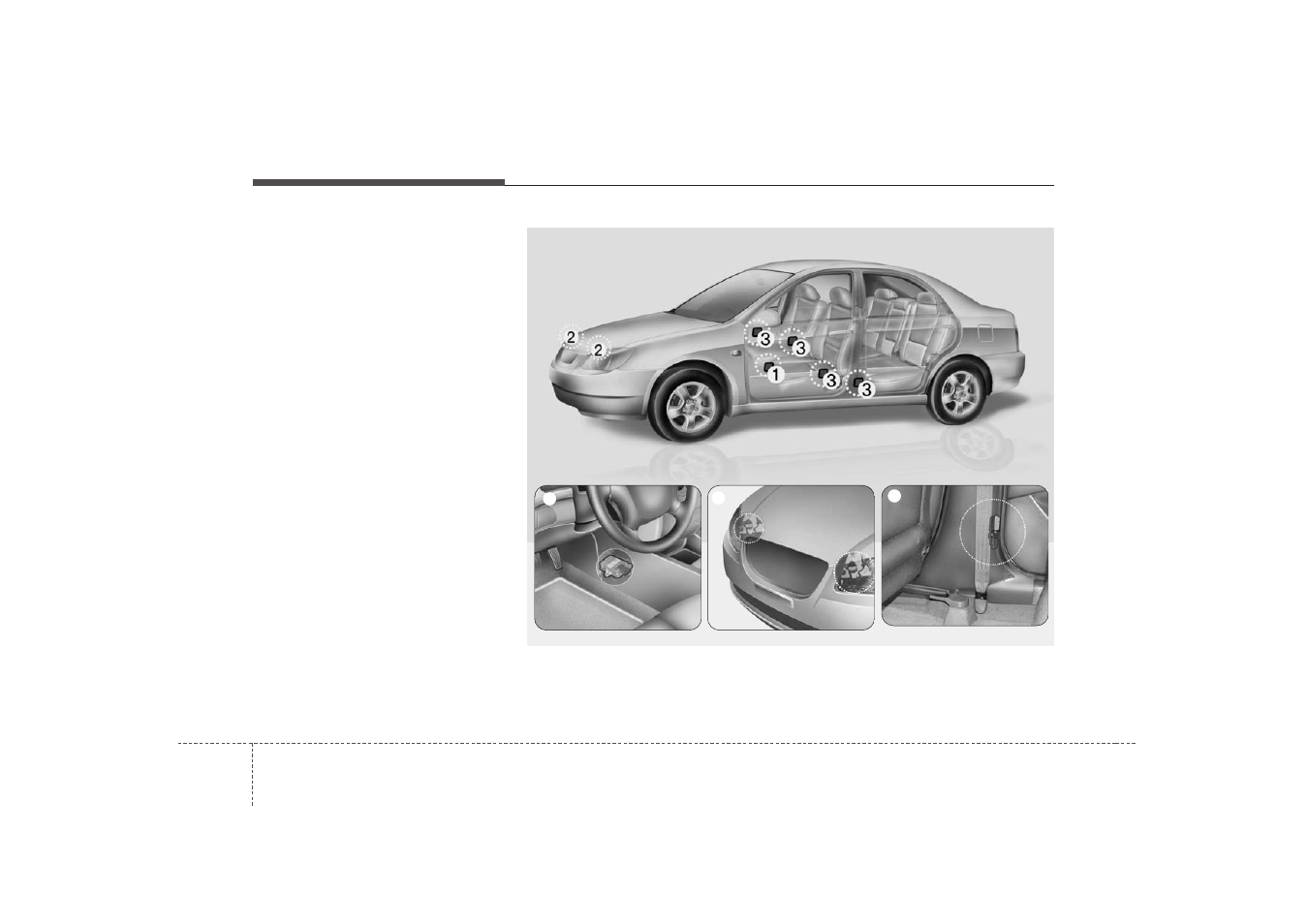 Safety features of your vehicle | KIA Forte_Forte5_Forte Koup 2010 User Manual | Page 58 / 321